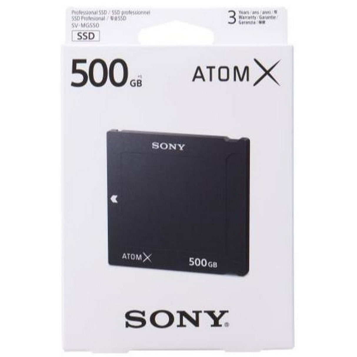 Sony SV-MGS50/BT 500GB AtomX SSD Mini Drive for Atomos Ninja V