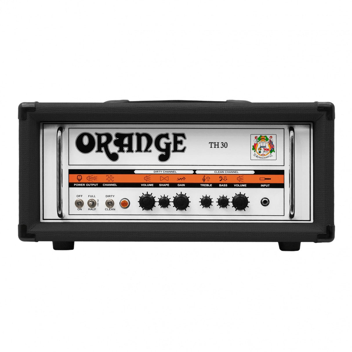 Orange TH30H-BK 30/15/7 Watt 2 Channel Tube Head Amplifier Black