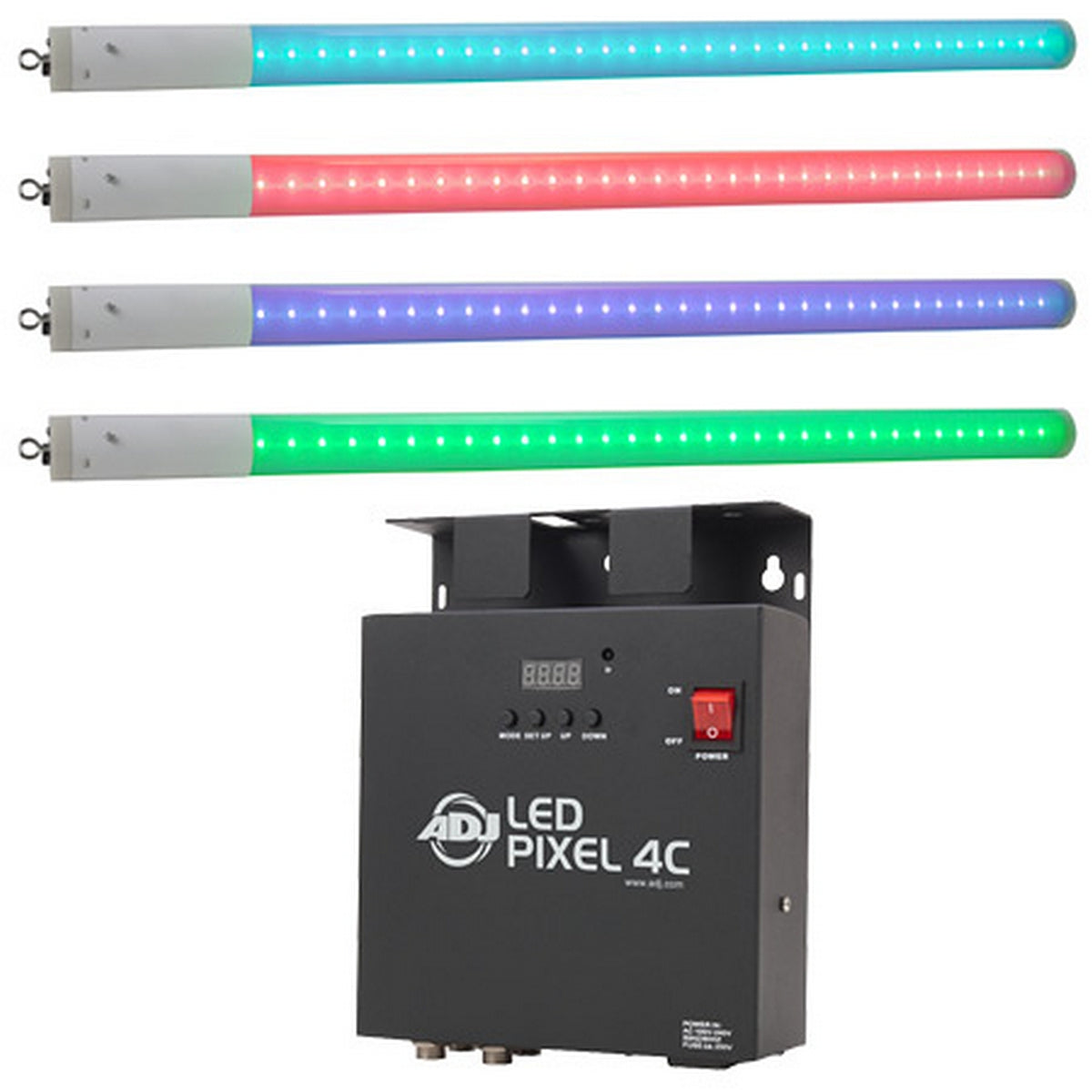 ADJ LED Pixel Tube Sys 4 x LED Pixel Tube 360 and 1 LED Pixel 4C