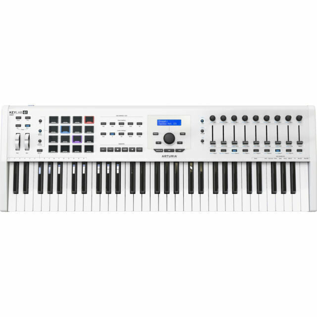 Arturia KeyLab MkII 61 MIDI Controller, White (Used)