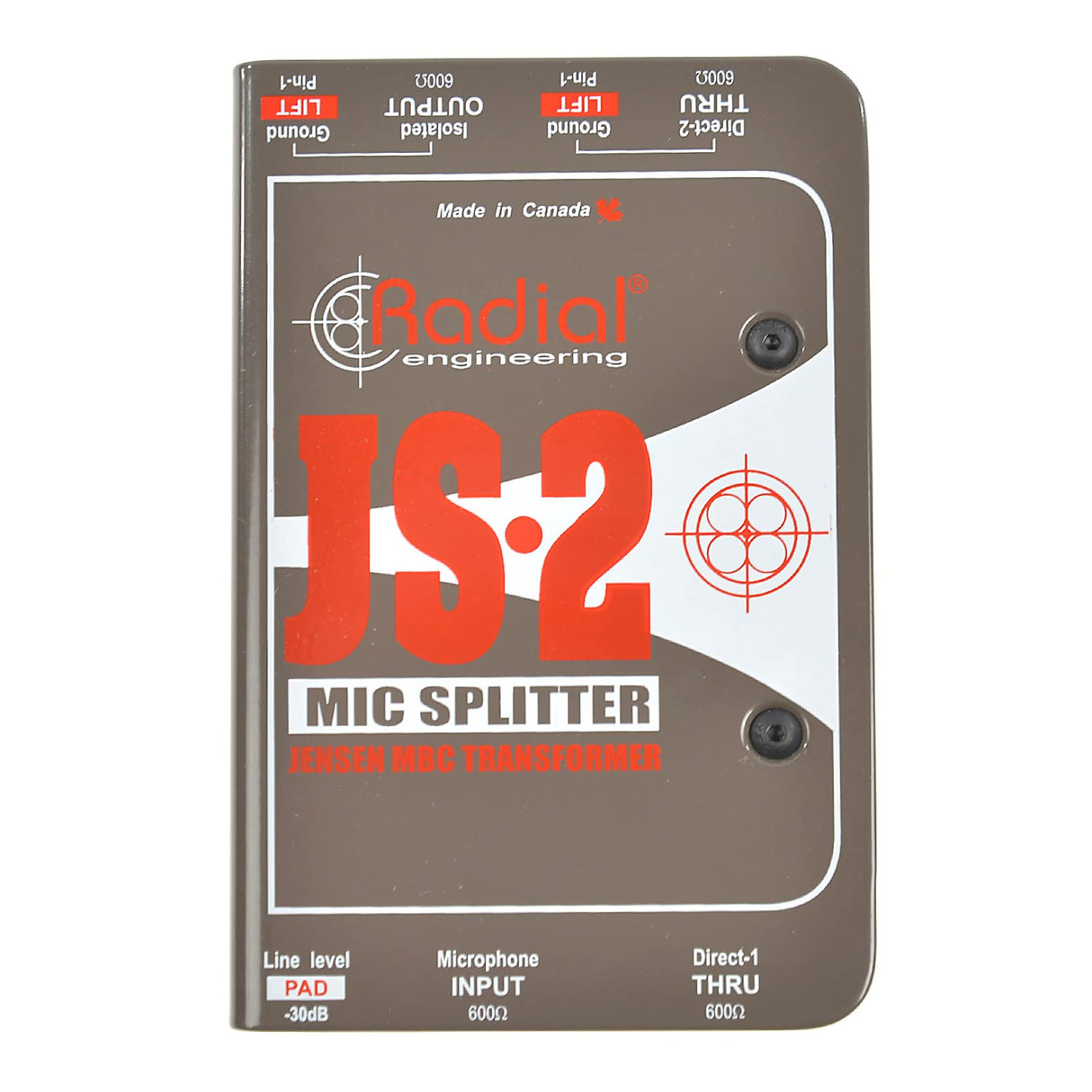 Radial JS2 Passive 2-Way Microphone Splitter