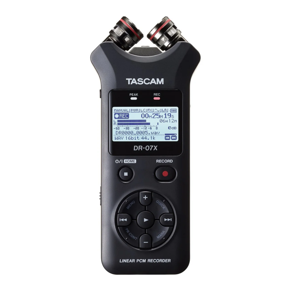 Tascam DR-07X Stereo Handheld Digital Audio Recorder and USB Audio Interface