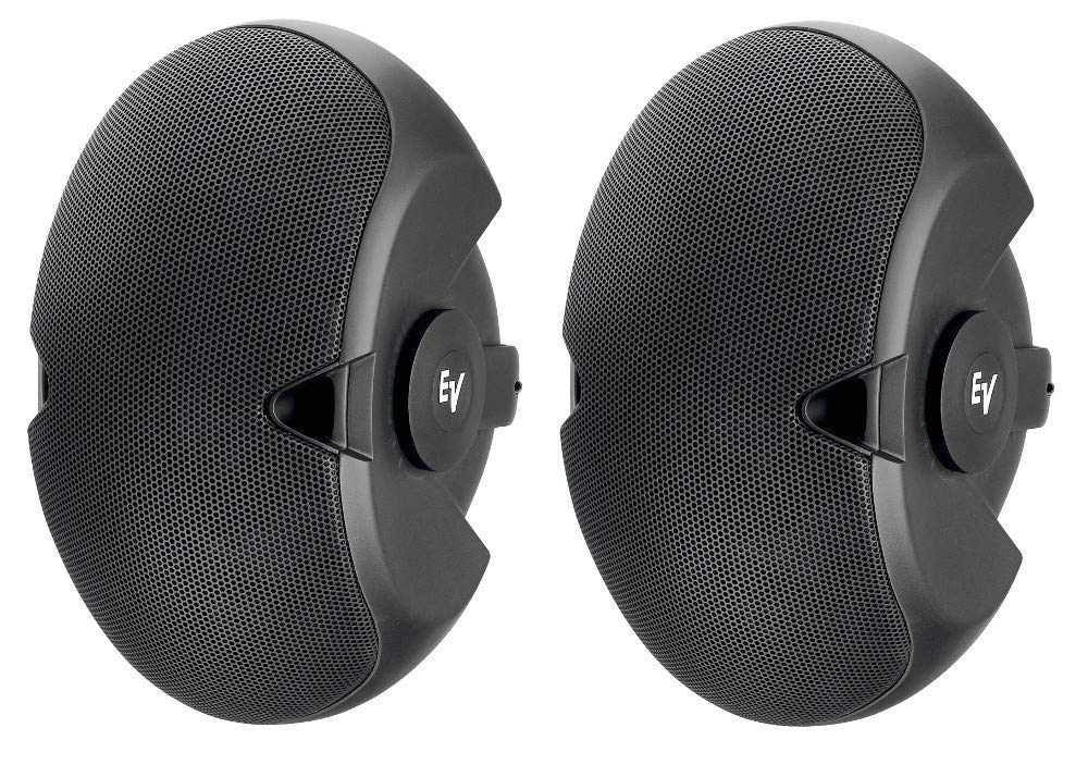 Electro-Voice EVID 6.2 Dual 6-Inch Two-Way Surface-Mount Loudspeaker Black - Pair