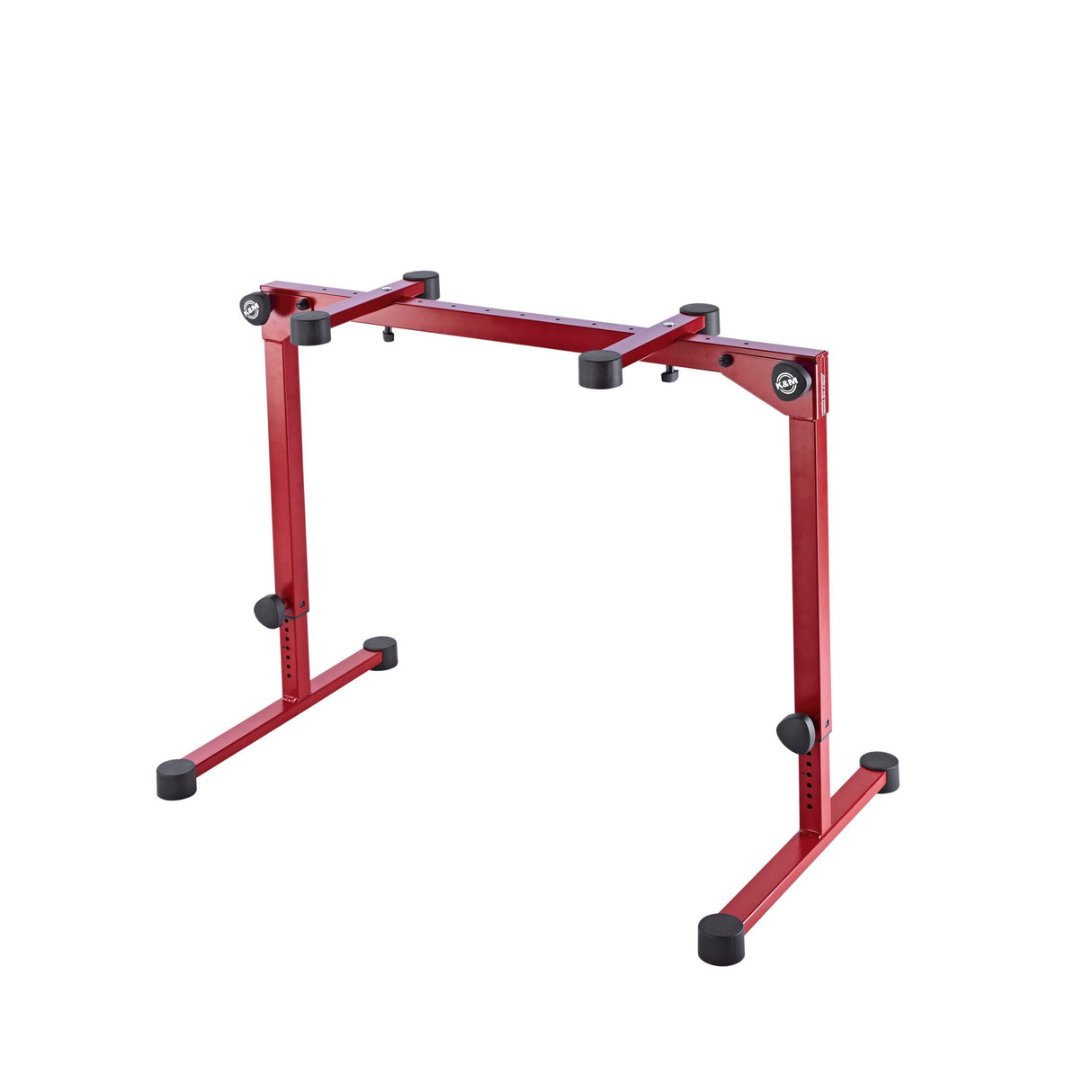 K&M 18820 Omega Pro Table-Style Keyboard Stand, Ruby Red