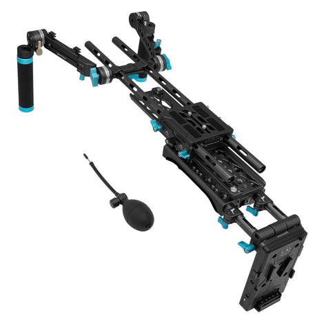 Kondor Blue Shoulder Pad Air Pro Rig V-Mount Raven Black