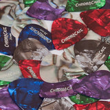 Chromacast Guitar Pick Sampler Pack Pearl Celluloid/Delrin/Assorted Colors/Gauges 12-Pieces - accessories