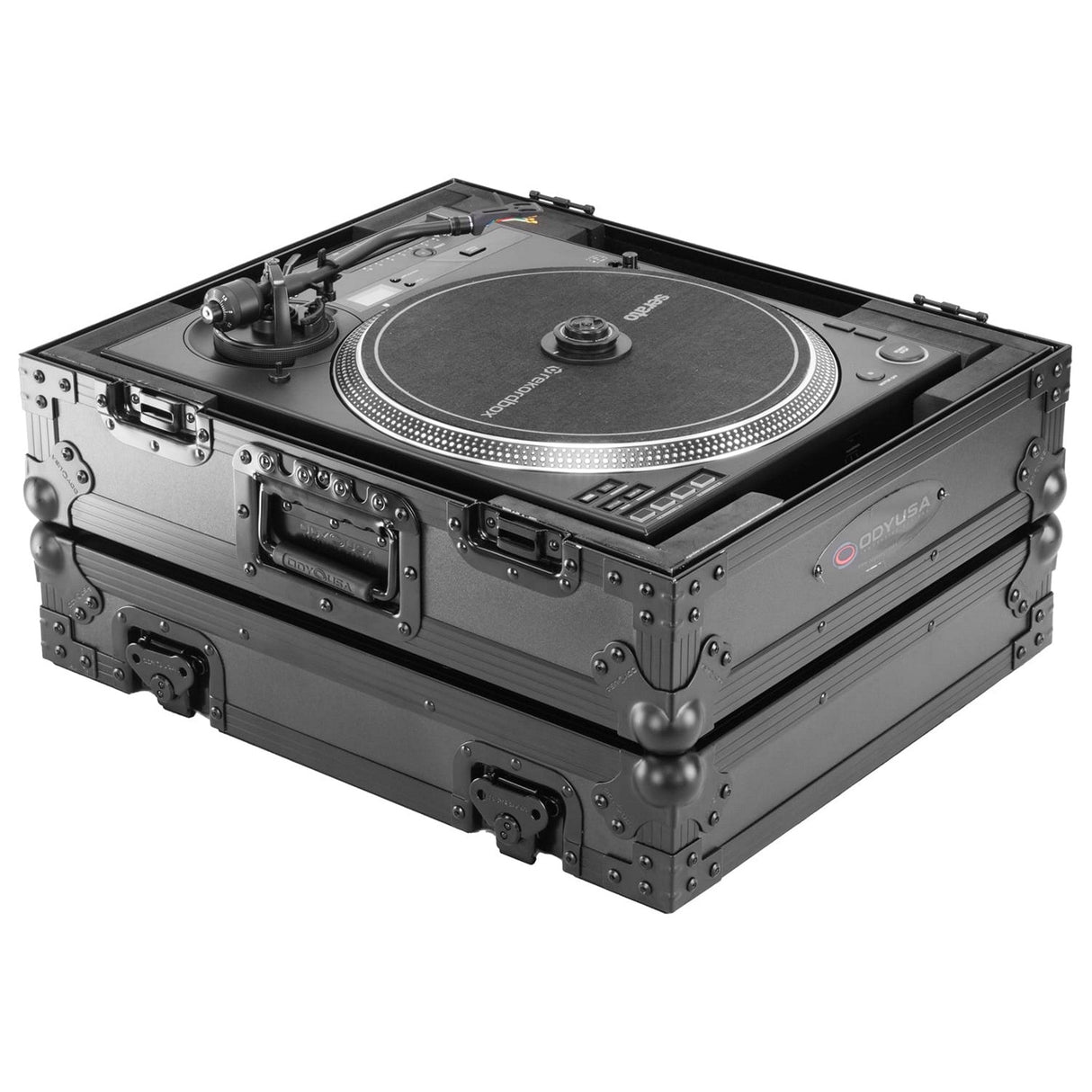 Odyssey Pioneer DJ PLX-CRSS12 / Technics 1200 or Similar Size Turntable Black Label Flight Case