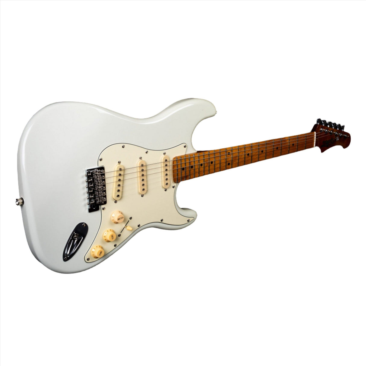 JET Guitars JS 300 OW SSS Basswood Body Electric Guitar with Roasted Maple Neck/Fretboard