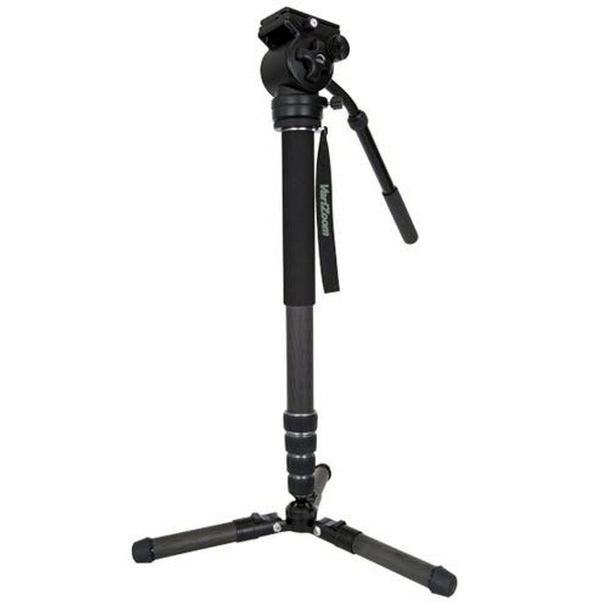 Varizoom CHICKENFOOT-HEAD Carbon Fiber 4-Stage Fluid Head Monopod