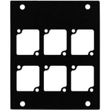 Ace Backstage Co. PNL-106 Aluminum Panel Machined 6 Connectrix Mount (Used) - used