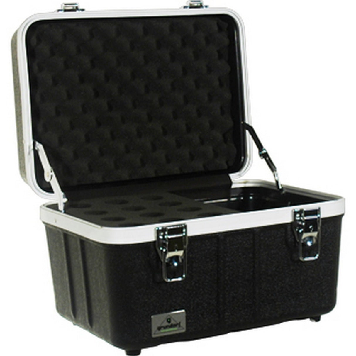 Grundorf ABS-MC12CB Hardshell Microphone Case for 12 Microphones and Cables