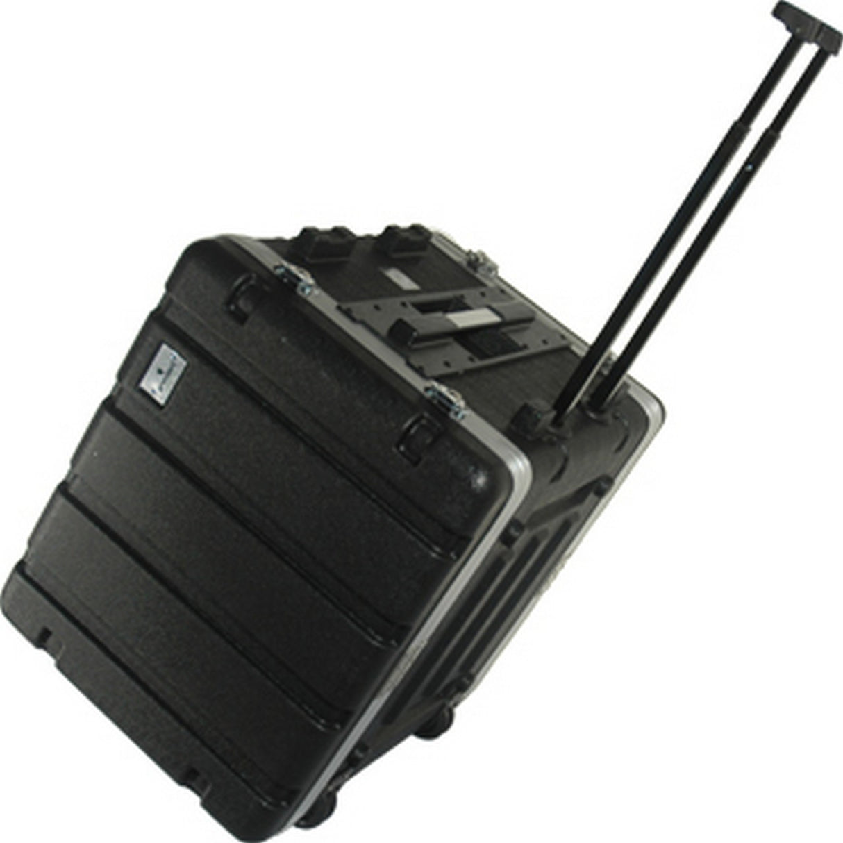 Grundorf ABS-R0816CB | 7 Space Protective Amp Rack Case with Pull-Out Handle and Wheels