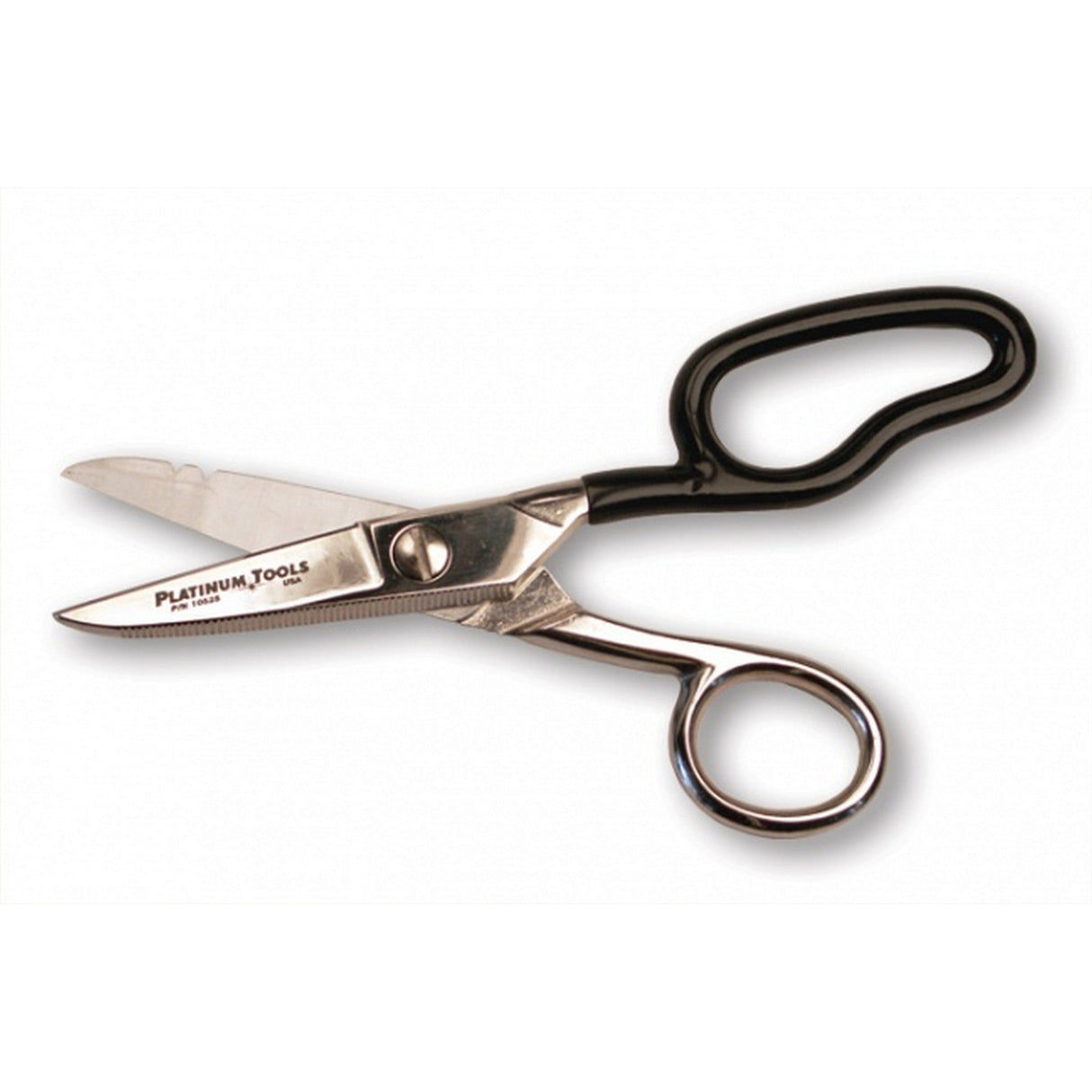 Platinum Tools 10525C Electrician Scissors for Cutting Electrical, Telephone and Datacom Cables