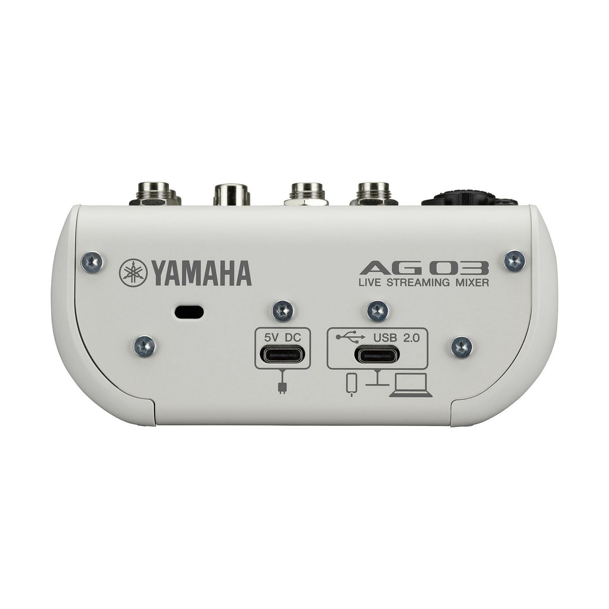 Yamaha AG03MK2 3-Channel Live Streaming USB Audio Interface Mixer, White