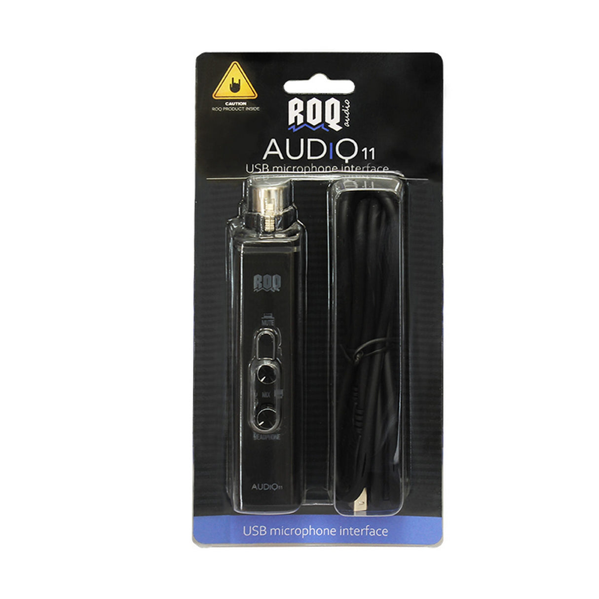 ROQ Audio AUDIQ 11 1 In/1 Out USB Microphone Interface