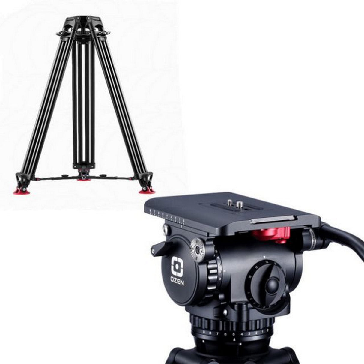 OZEN 20AL1HD 100mm Agile 20 E-Z Load Tripod System