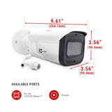 IC Realtime 4MP IP Indoor/Outdoor Mid Size Bullet w/Varifocal Motorized Lens