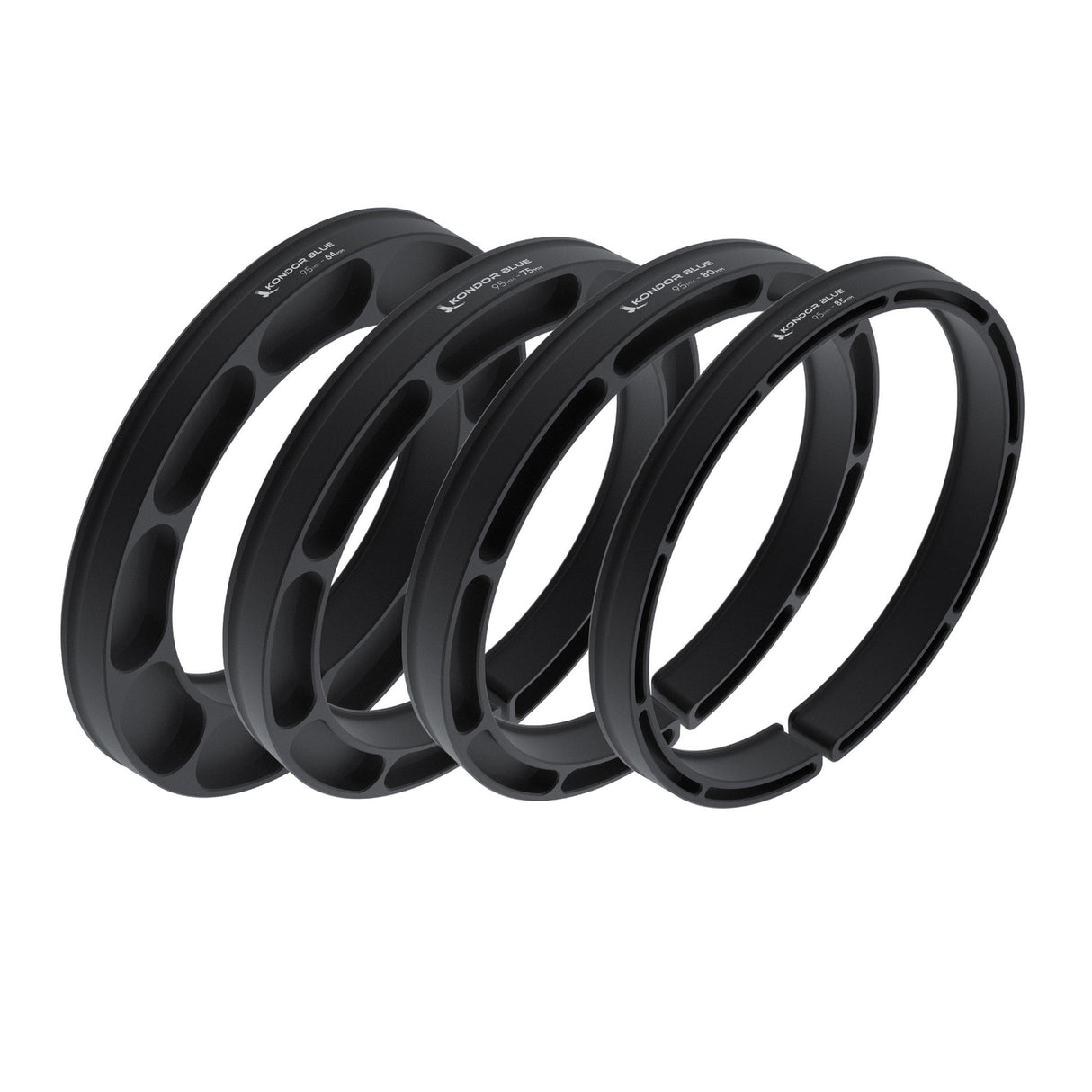 Kondor Blue Matte Box Cine Lens Clamp-On Adapter Ring Set