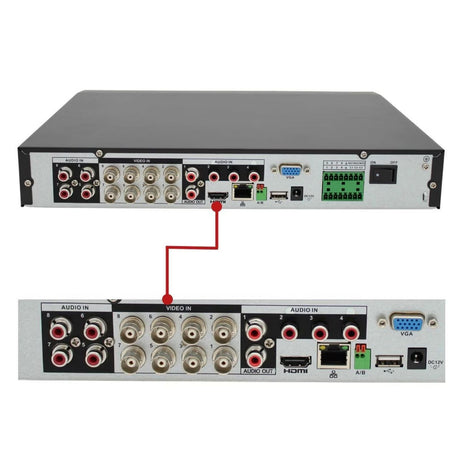 IC Realtime 16+8 Channel 1U HD-AVS Penta-Brid HDMI 8TB Double HDD DVR