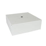 Lowell CB84-SGVP Surface-Mount Steel Backbox for 8-Inch Speaker, White