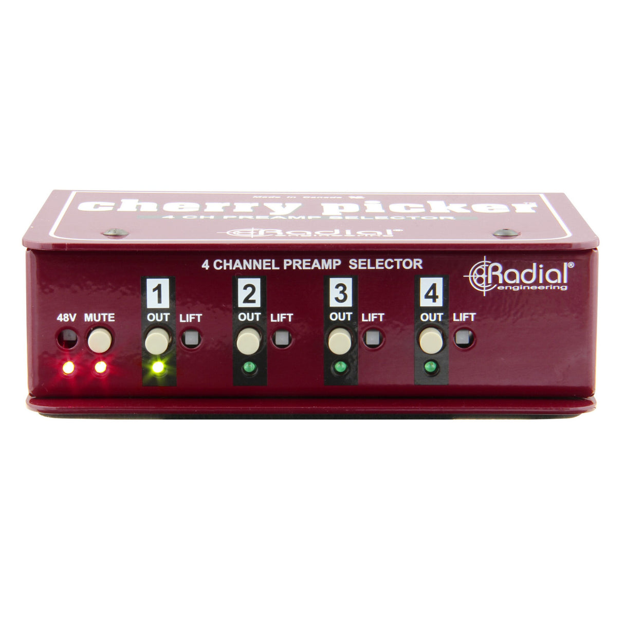 Radial Cherry Picker 4-Channel Preamp Selector