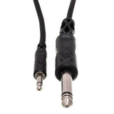 Hosa CMP-310 3.5mm TS to 1/4-Inch TS Mono Interconnect, 10-Feet