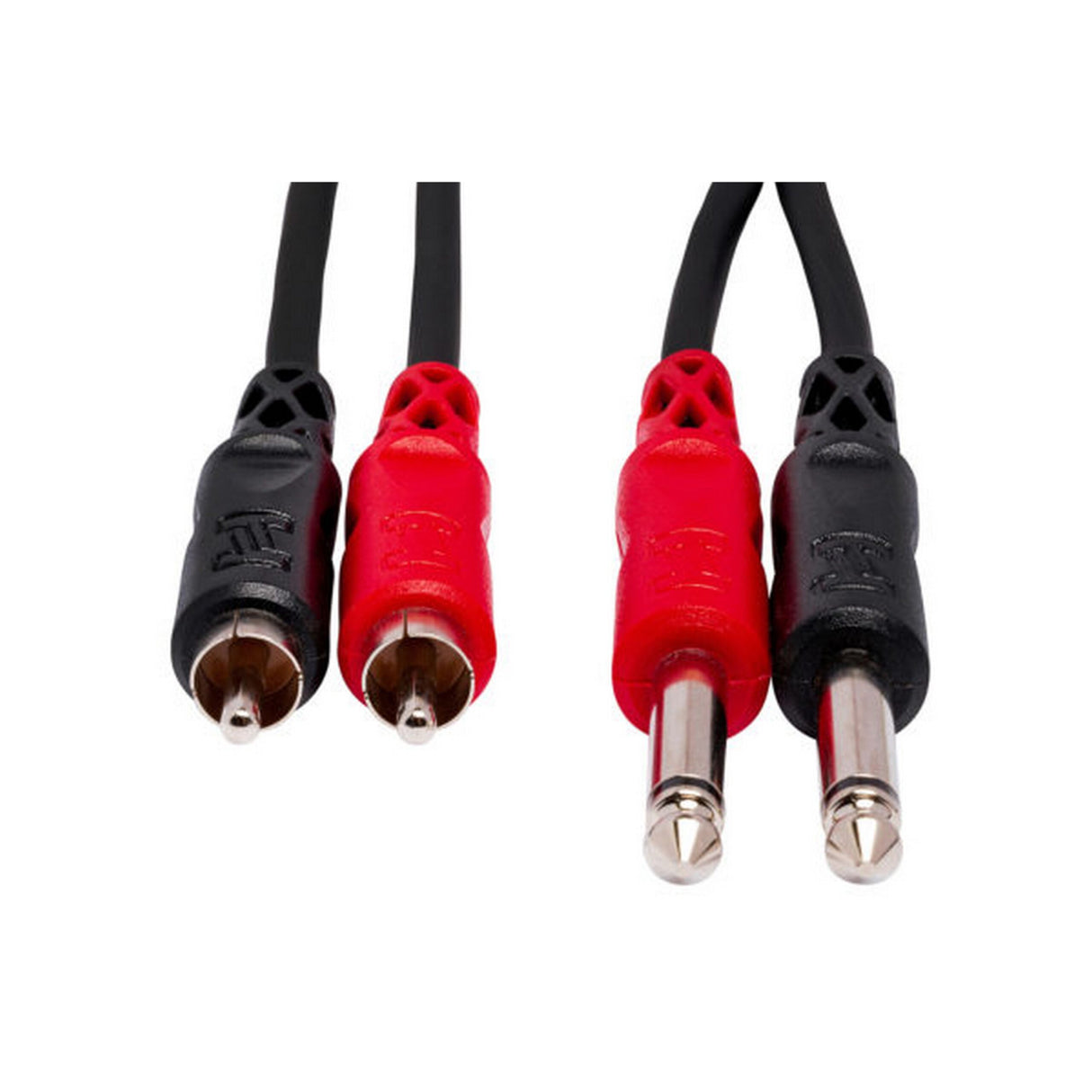 Hosa CPR-203 Dual 1/4-Inch TS to Dual RCA Stereo Interconnect Cable, 3m