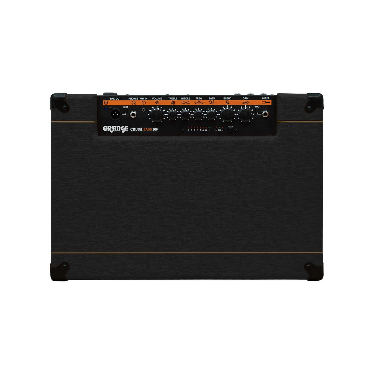 Orange CRUSH-BASS-100-BLK | 100 Watt 15 Inch Bass Amp Combo Black