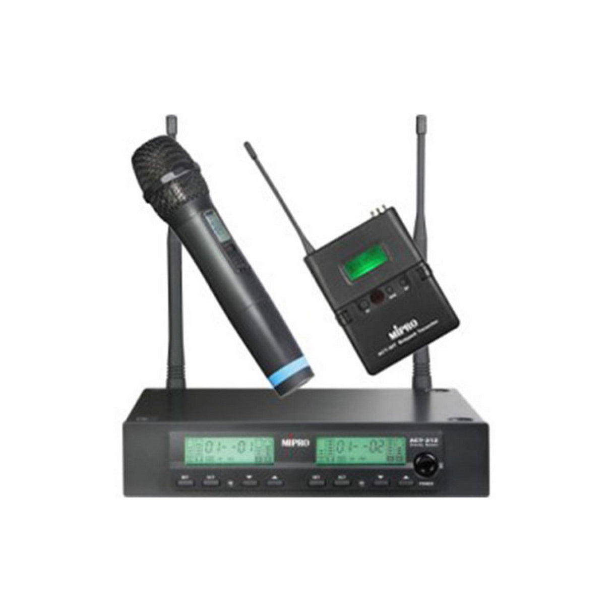 MIPRO ACT-312/ACT-32H&T Dual-Channel Handheld and Bodypack Wireless System