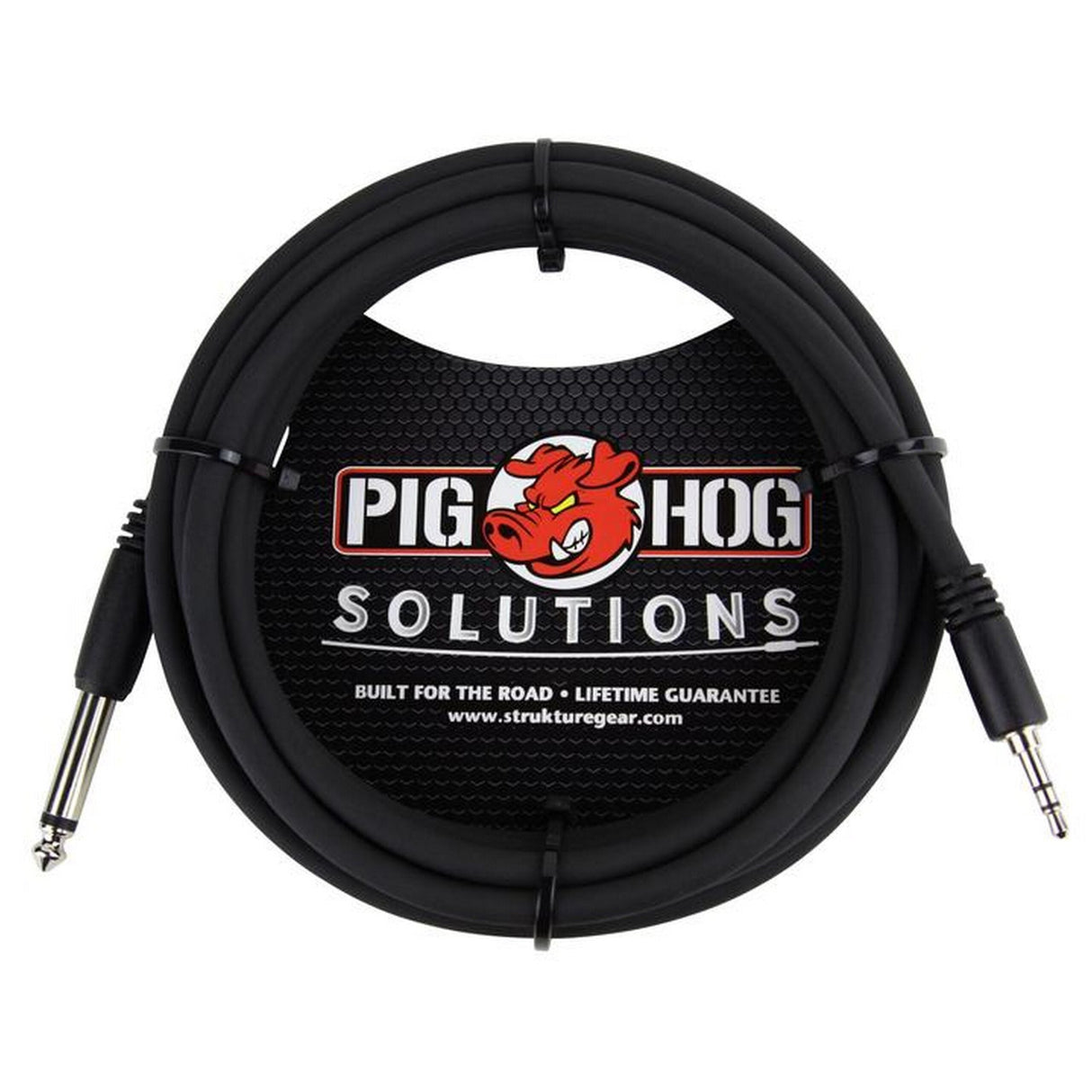 Pig Hog PX-35T4M05 5-Foot 3.5mm TRS to 1/4-Inch Mono