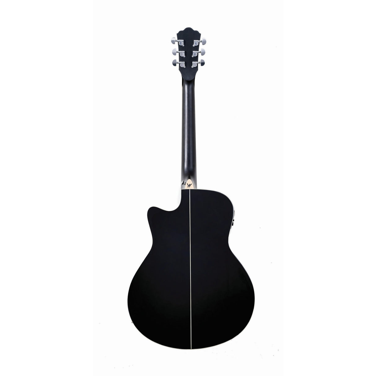 Washburn DFBACEB Deep Forest Burl Grand Auditorium Acoustic Guitar, Black Fade