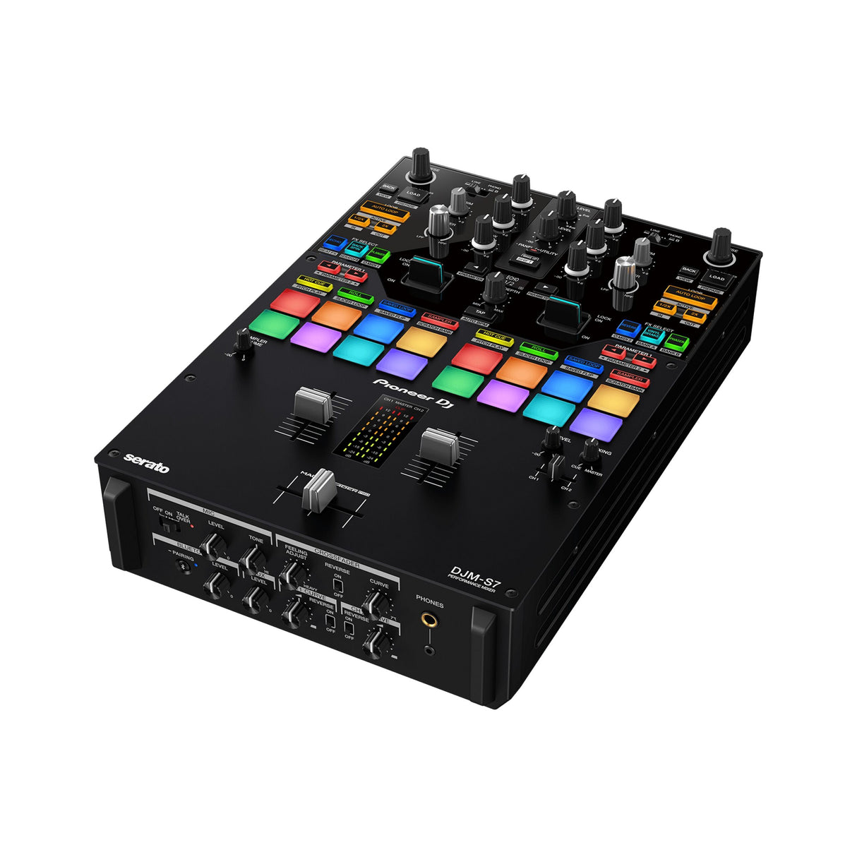 Pioneer DJ DJM-S7 Scratch-Style 2-Channel DJ Mixer, Black