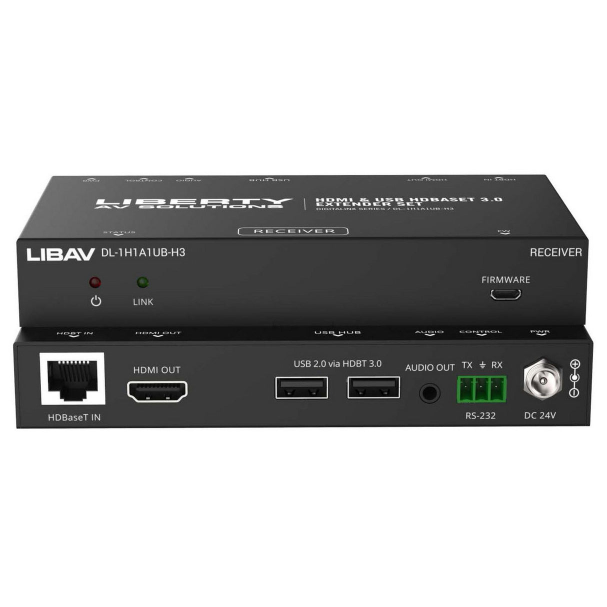 Digitalinx DL-1H1A1UB-H3 4K HDMI and USB HDBaseT 3.0 Extension Set