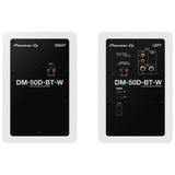 Pioneer DJ DM-50D-BT-W 5-Inch Bluetooth Desktop Monitor, White