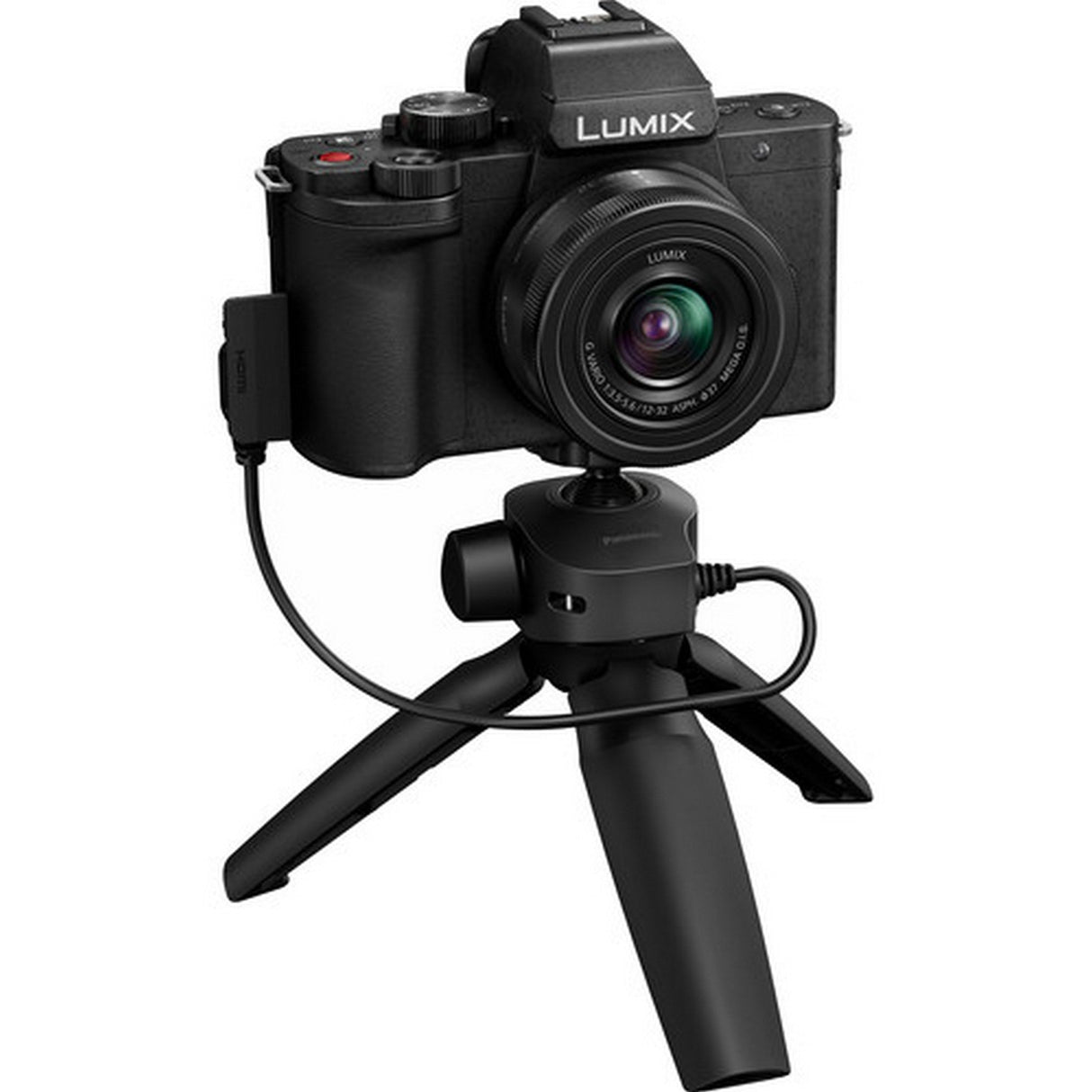 Panasonic LUMIX DC-G100VK Mirrorless Camera with 12-32mm F3.5-5.6 Lens and Tripod Grip