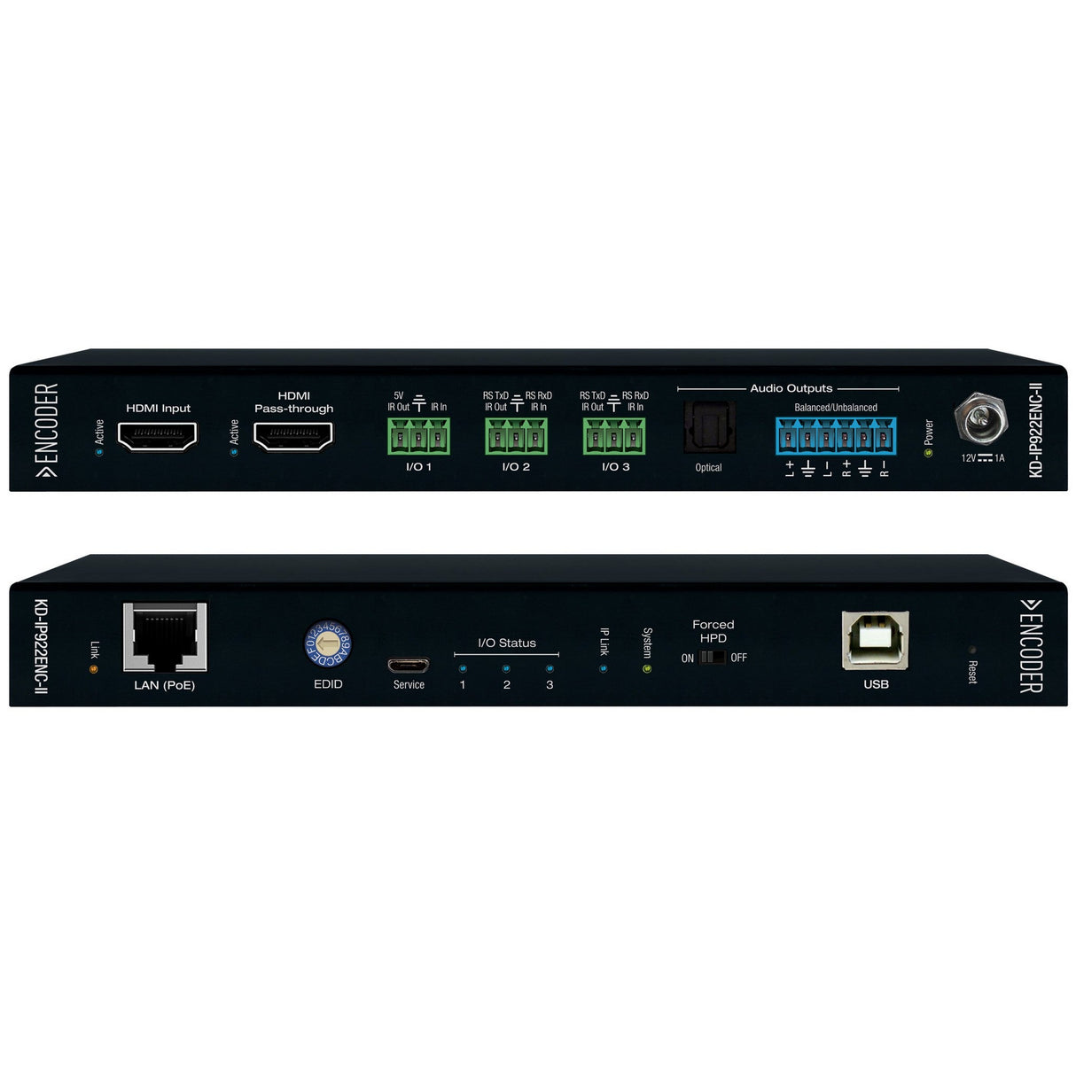 Key Digital KD-IP922ENC-II 4K AV over IP System Encoder with PoE