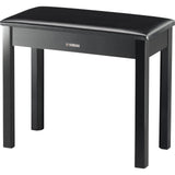 Yamaha BC-108 Padded Piano Style Bench with Sleek Design Polished Ebony