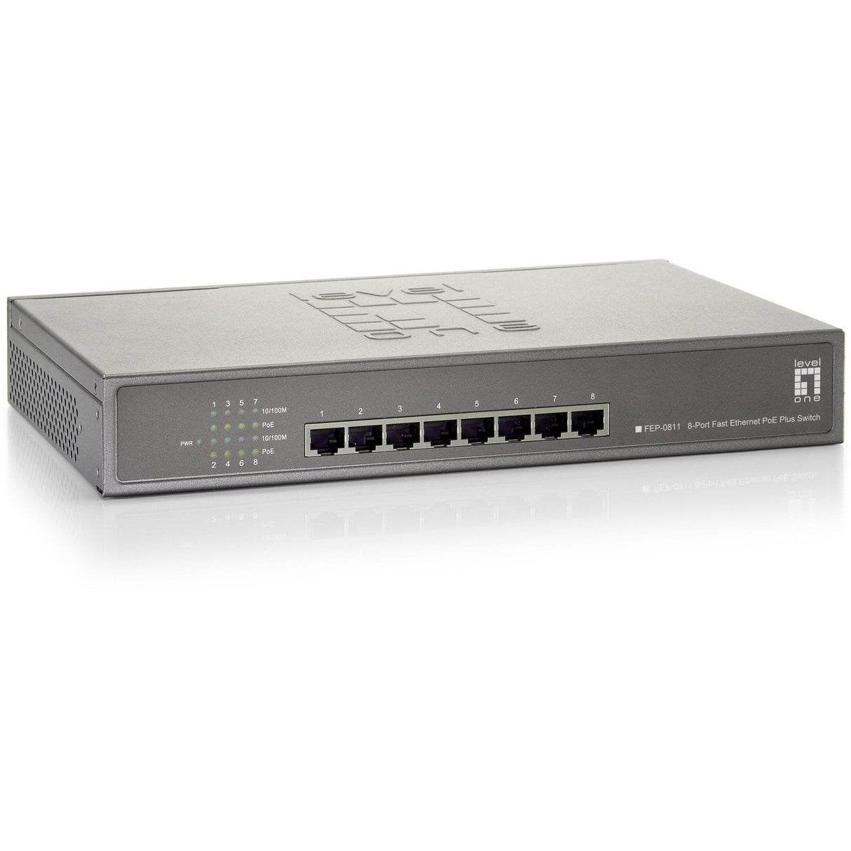 LevelOne FEP-0811 8-Port Fast Ethernet PoE Switch