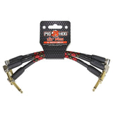 Pig Hog PHLIL6PL ’Tartan Plaid’ 6-Inch Patch Cables 3-Pack