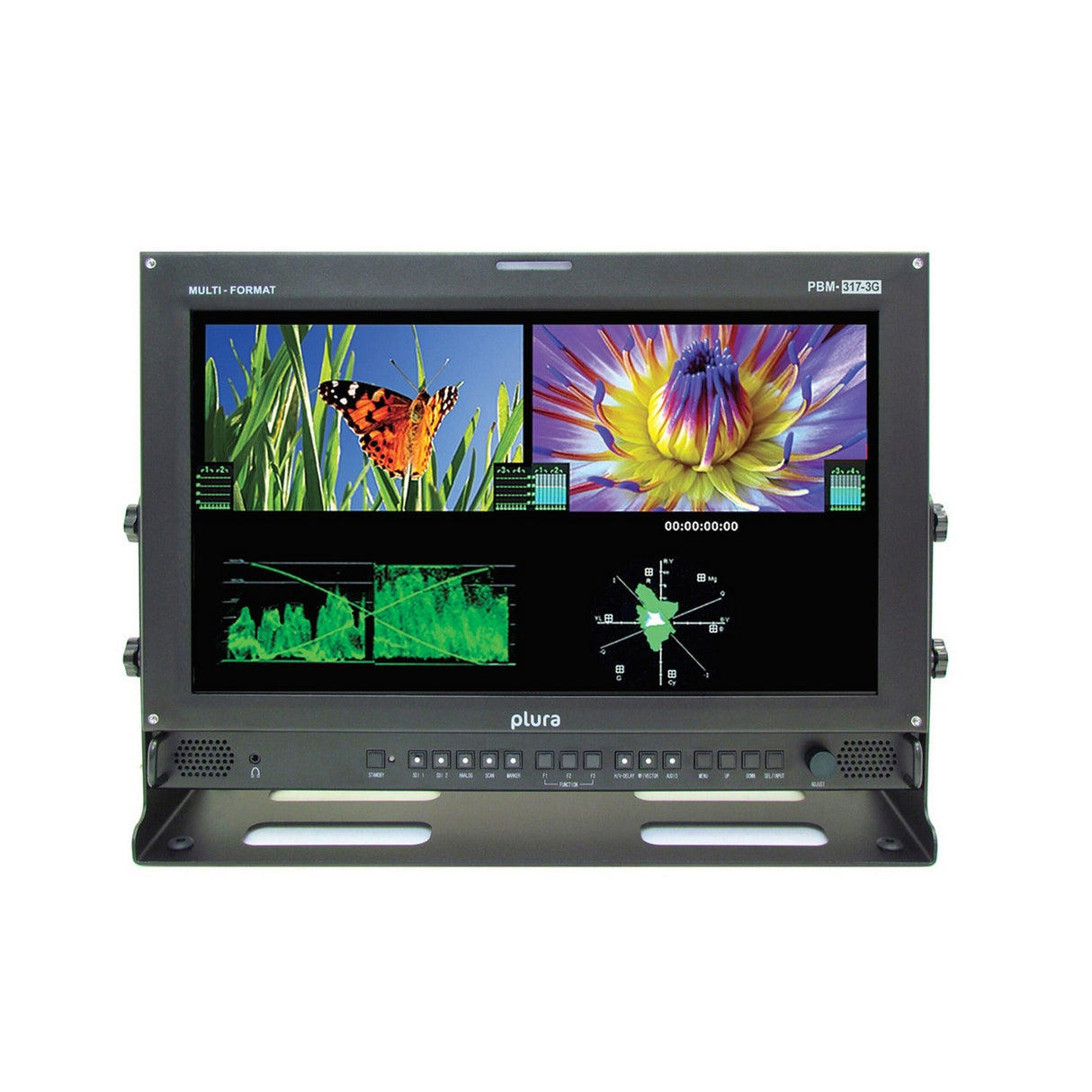 Plura PBM-317-3G 17 Inch 3G Broadcast Monitor, Class A- 3Gb/s Ready