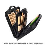Gruv Gear Quivr Tour 2 Stick Backpack for Drummers - Black
