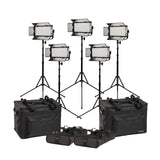 Ikan MB8-5PT-KIT Mylo Bi Color 5 Point 5600K LED Lights with Stands