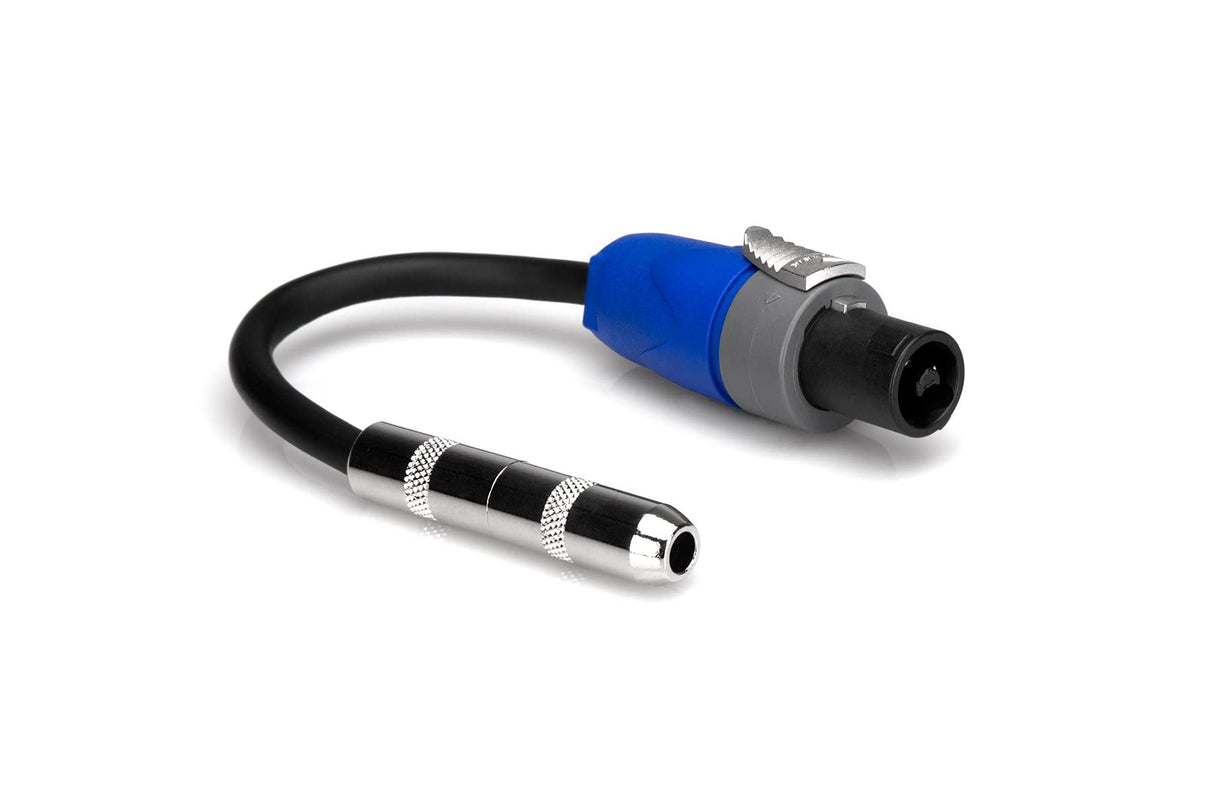Hosa GSK-112 6 Inch 12 AWG x 2 OFC 6 Speaker Adapter Cable