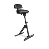 Gravity FM SEAT1 BR Height Adjustable Stool with Foot and Backrest