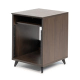 Gator GFW-ELITEDESKRK-BRN Elite Series Furniture Desk 10U Rack, Walnut Brown Finish