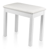 Gator GFW-KEYBENCH-WDWH Traditional Wooden Piano Bench in White