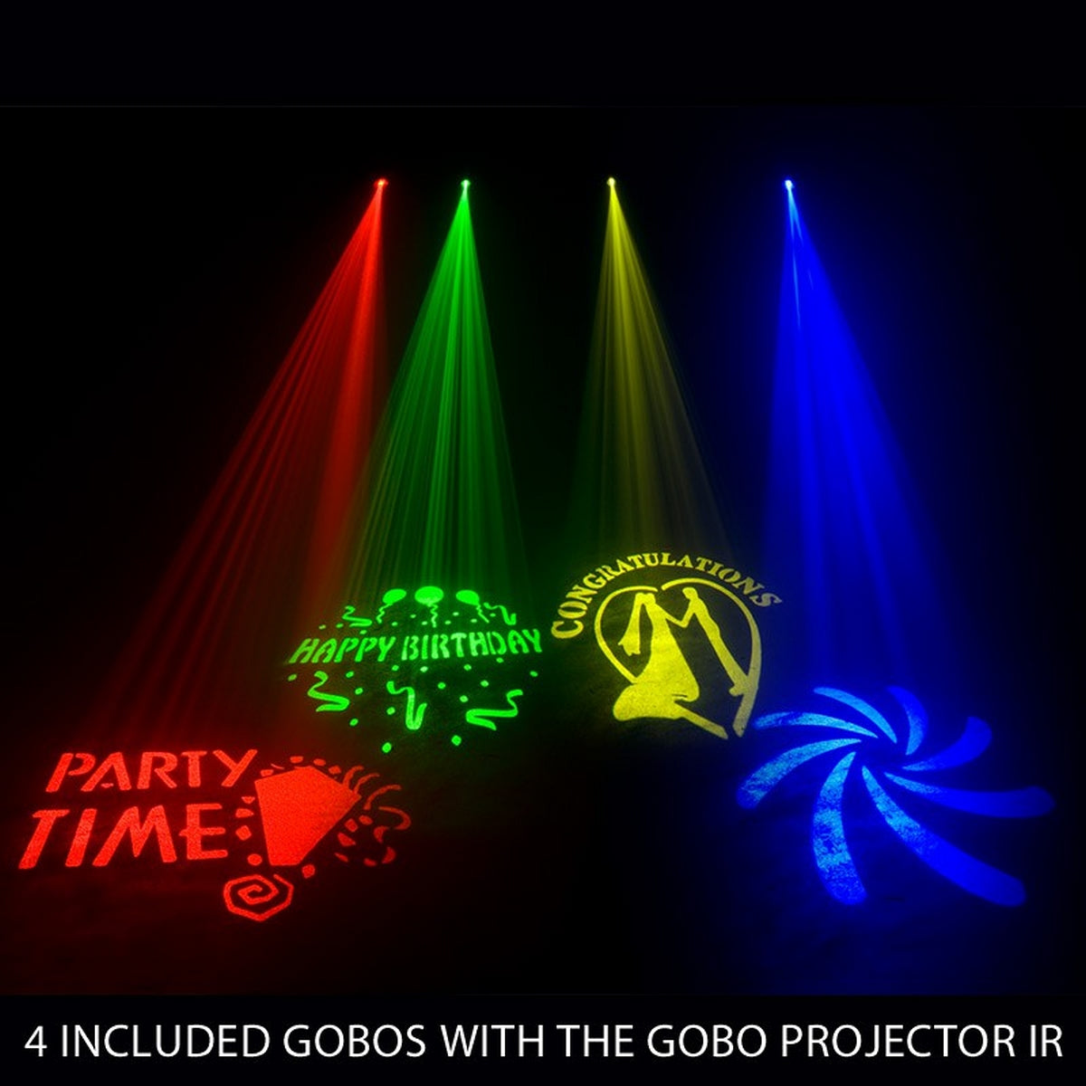 ADJ GOBO PROJECTOR IR LED Projector with 4 GOBO Patterns