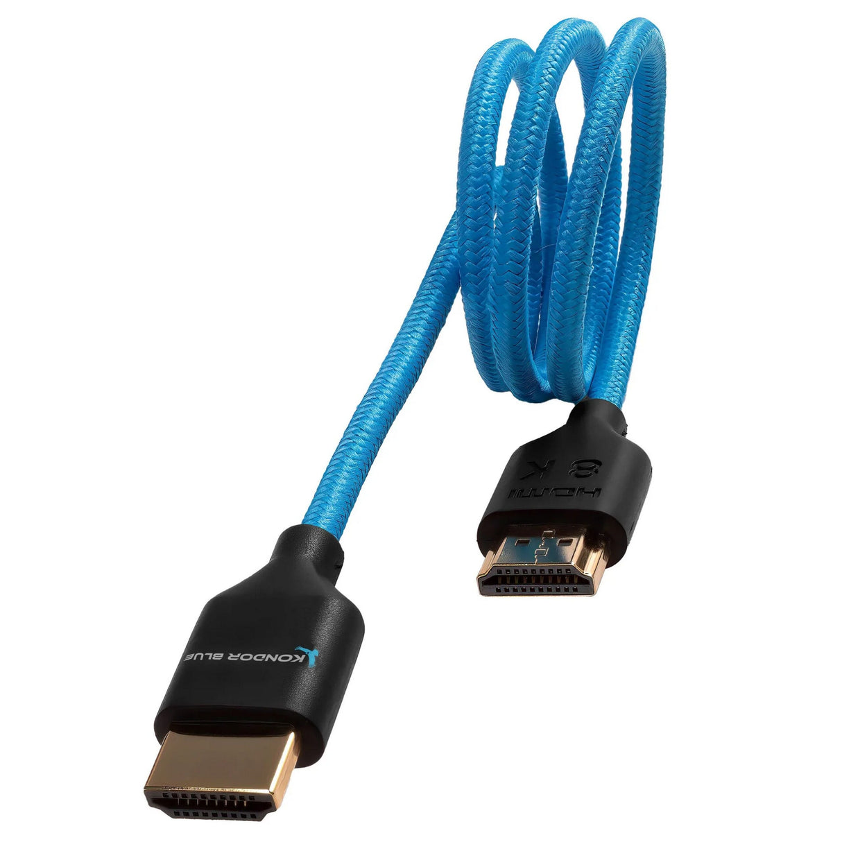 Kondor Blue 2-Foot 4K HDMI 2.0 Braided Cable, Blue