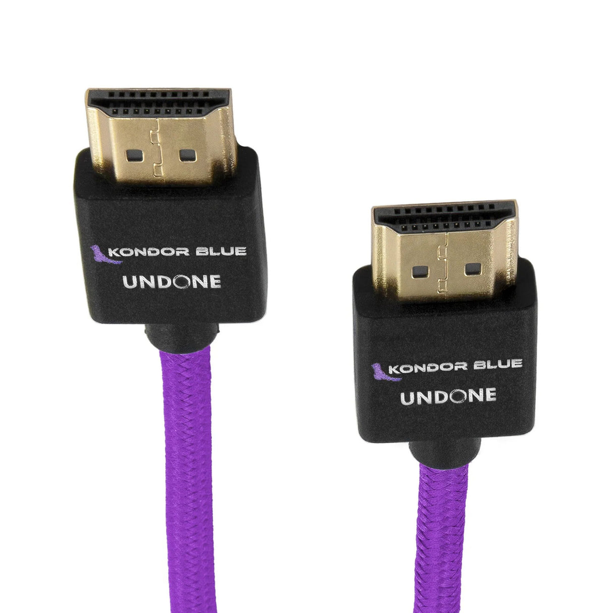 Kondor Blue Gerald Undone MK2 Full HDMI Straight Braided Cable, 18-Inch