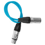 Kondor Blue KB-MXLR-F-18 18-Inch Male XLR to Female XLR Audio Cable for On-Camera Microphones